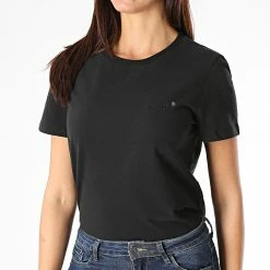 Nouveau 🎉 Tee 👚 Shirt Femme Orange Label Noir de Superdry ⌛