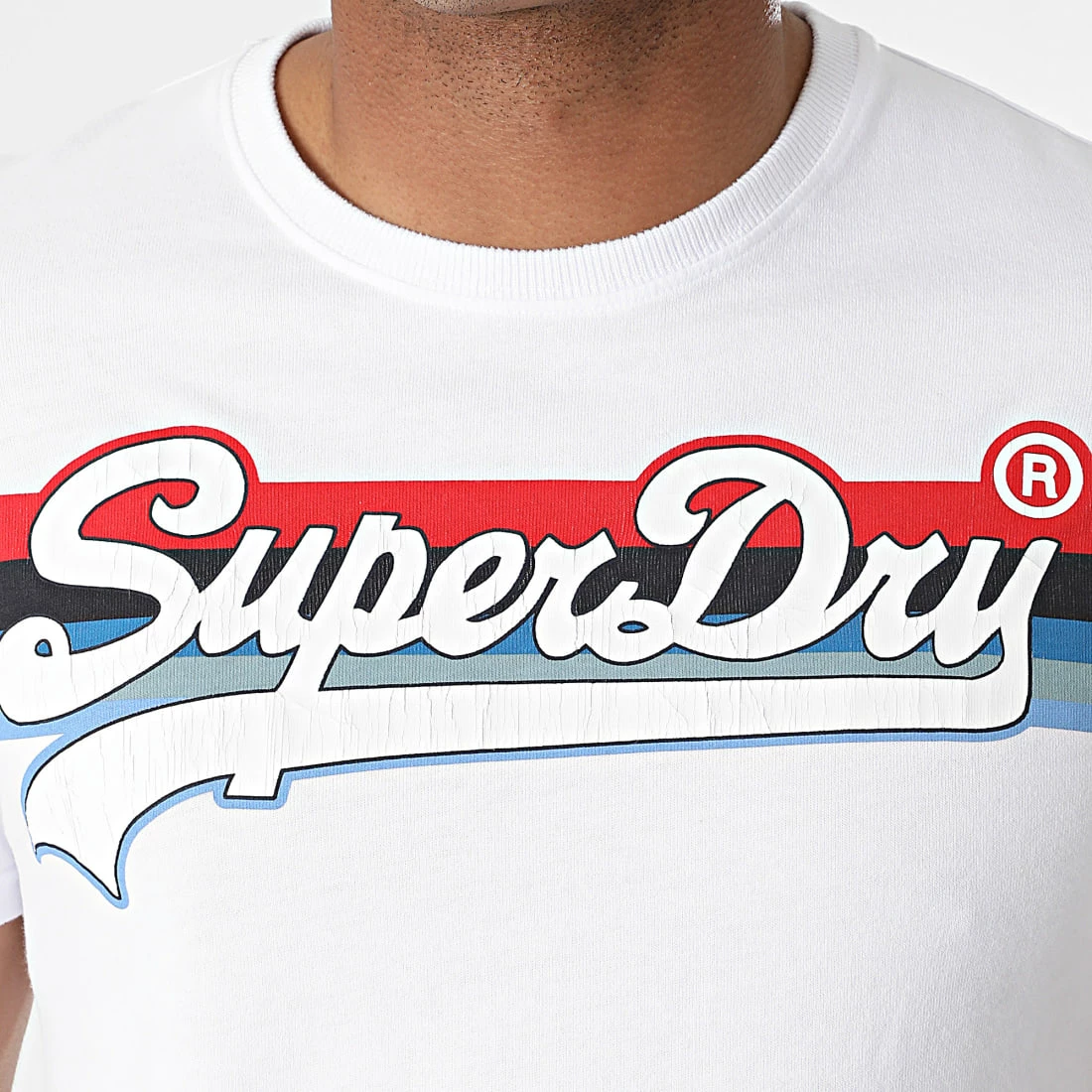 Offres ⌛ Tee 👚 Shirt VL Cali Stripe M1011000A Blanc de Superdry 😀 4 Offres ⌛ Tee 👚 Shirt VL Cali Stripe M1011000A Blanc de Superdry 😀 – Image 2