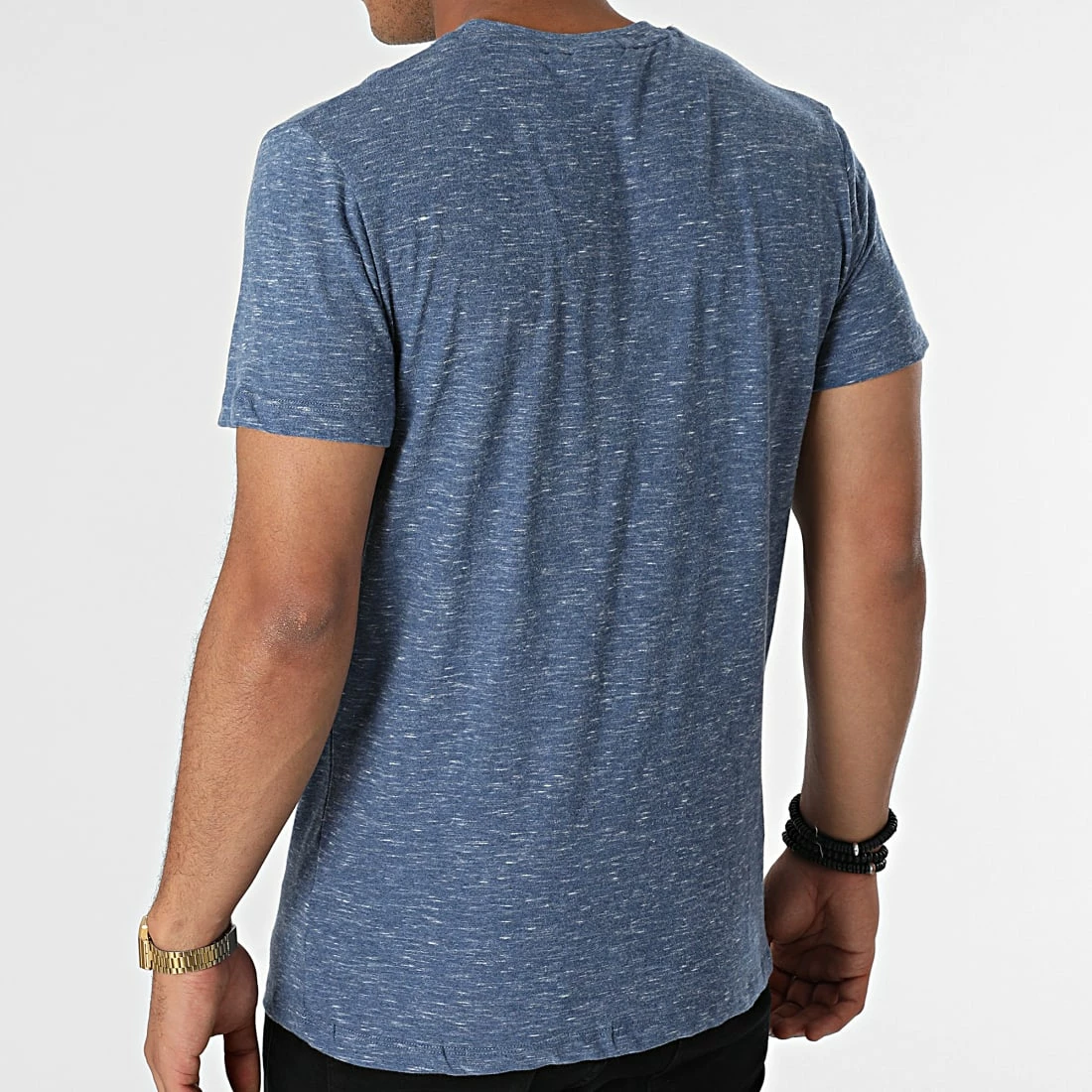 Remise 🎉 Tee 👕 Shirt Vintage Logo Embroidery M1011245A Bleu Chiné de Superdry 🎁 6 Remise 🎉 Tee 👕 Shirt Vintage Logo Embroidery M1011245A Bleu Chiné de Superdry 🎁 – Image 4