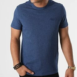 Top 10 😉 Tee 👕 Shirt Vintage Logo Embroidery M1011245A Bleu Marine Chiné de Superdry 😍 8 Top 10 😉 Tee 👕 Shirt Vintage Logo Embroidery M1011245A Bleu Marine Chiné de Superdry 😍 -Superdry Soldes superdry 276903 M1011245A 5XV 20210805T161851 03