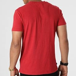 Sortie ⌛ Tee 👚 Shirt Vintage Logo Embroidery M1011245A Rouge de Superdry 👍 -Superdry Soldes superdry 276906 M1011245A 6CY 20210805T161606 04