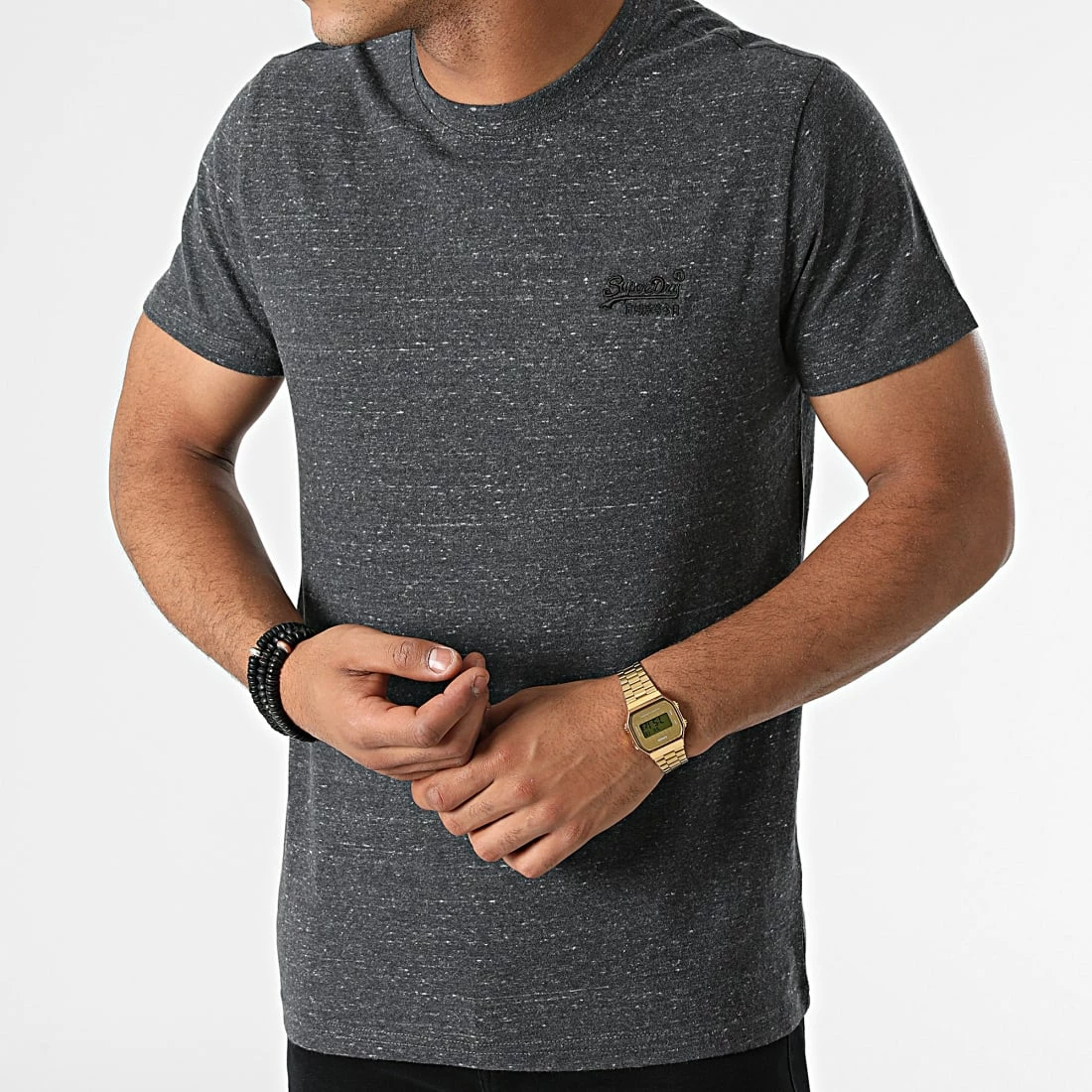 Meilleure affaire 🛒 Tee 👚 Shirt Vintage Logo Embroidery M1011245A Gris Anthracite Chiné de Superdry 👍 5 Meilleure affaire 🛒 Tee 👚 Shirt Vintage Logo Embroidery M1011245A Gris Anthracite Chiné de Superdry 👍 – Image 3