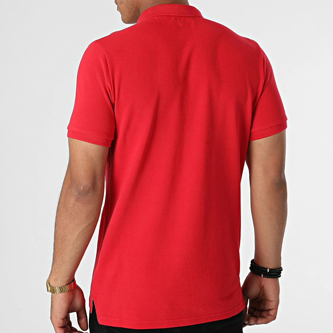 Nouveau 😉 Polo Manches Courtes Classic Pique M1110247A Rouge de Superdry 😍 6 Nouveau 😉 Polo Manches Courtes Classic Pique M1110247A Rouge de Superdry 😍 – Image 4