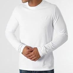 Top 10 🎁 Tee 👕 Shirt Manches Longues Vintage Logo Embroidery M6010550A Blanc de Superdry 🎁 -Superdry Soldes superdry 276949 M6010550A 01C 20210813T100012 03