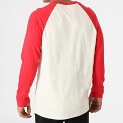 De gros 🥰 Tee 👕 Shirt Manches Longues Vintage Logo AC Raglan M6010608A Beige Rouge de Superdry 💯 -Superdry Soldes superdry 276961 M6010608A 18C 20210805T163749 04