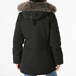 Promo ❤️ Parka Capuche Femme Everest Noir de Superdry 🔥 -Superdry Soldes superdry 276975 W5010978A 12A 20210917T140209 04