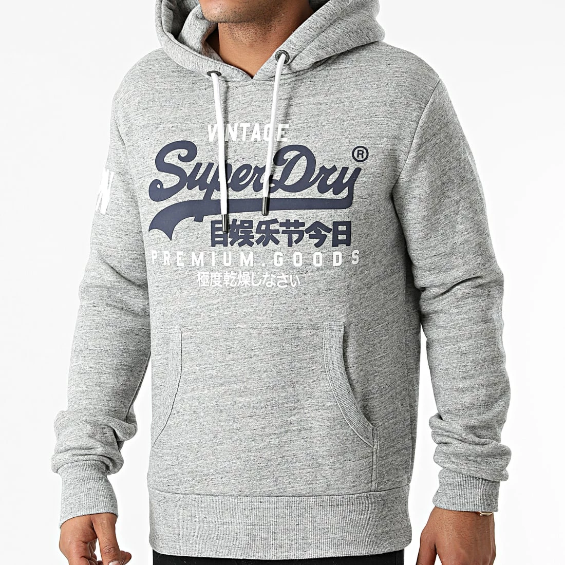 Coupon 🔥 Sweat Capuche M2011885A Gris Chiné de Superdry ✔️ 3 Coupon 🔥 Sweat Capuche M2011885A Gris Chiné de Superdry ✔️