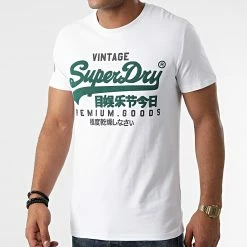 Bon marché ✨ Tee 👚 Shirt M1011356A Blanc de Superdry ✨