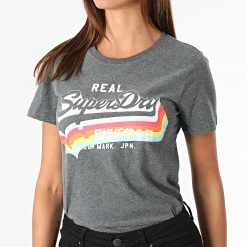 Meilleure vente ✨ Tee 👚 Shirt Femme Vintage Label Gris Anthracite Chiné de Superdry 😍 8 Meilleure vente ✨ Tee 👚 Shirt Femme Vintage Label Gris Anthracite Chiné de Superdry 😍 -Superdry Soldes superdry 279310 W1010255A 04Q 20210827T162055 01