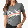 Meilleure vente ✨ Tee 👚 Shirt Femme Vintage Label Gris Anthracite Chiné de Superdry 😍 -Superdry Soldes superdry 279310 W1010255A 04Q 20210827T162059 03