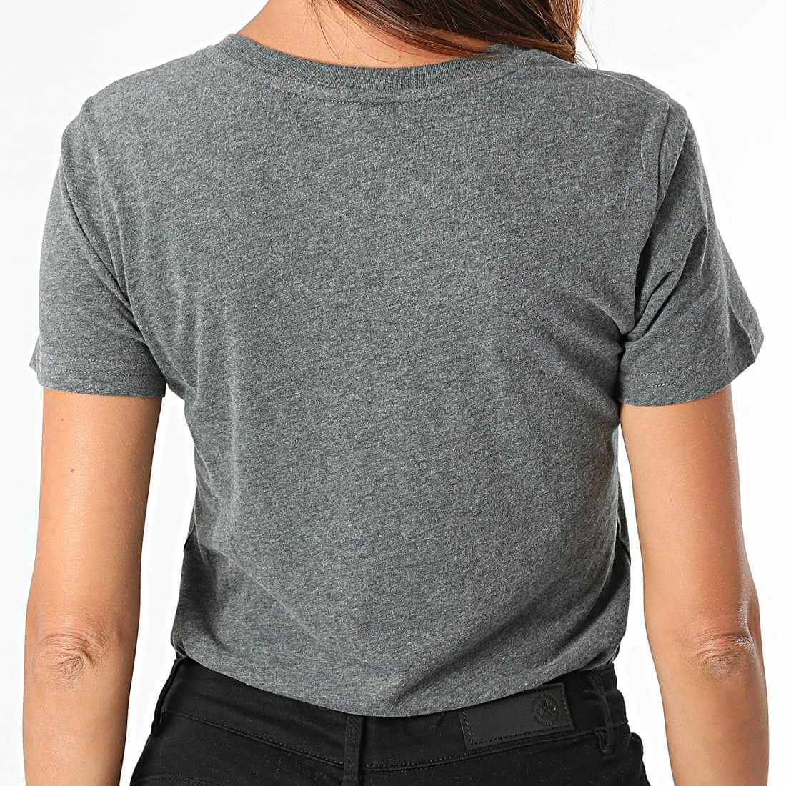 Meilleure vente ✨ Tee 👚 Shirt Femme Vintage Label Gris Anthracite Chiné de Superdry 😍 6 Meilleure vente ✨ Tee 👚 Shirt Femme Vintage Label Gris Anthracite Chiné de Superdry 😍 – Image 4
