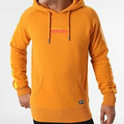 Grosses soldes ⭐ Sweat Capuche Cali Raglan Orange de Superdry 👏 -Superdry Soldes superdry 279728 M2011183A 5CO 20210819T160505 03