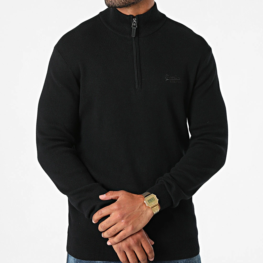 Top 10 👏 Pull Col Zippé M6110289A Noir de Superdry ⭐ 5 Top 10 👏 Pull Col Zippé M6110289A Noir de Superdry ⭐ – Image 3