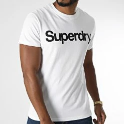 Top 10 🧨 Tee 👚 Shirt M1011355A Blanc de Superdry 🎁 -Superdry Soldes superdry 283828 M1011355A 01C 20210914T163019 03