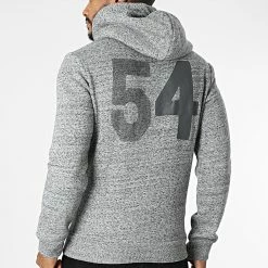 Meilleure vente 🎉 Sweat Zippé Capuche Script Style M2011451A Gris Chiné de Superdry 😍 -Superdry Soldes superdry 283841 M2011451A XJE 20210914T163536 04