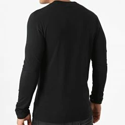 Nouveau 🌟 Tee 👕 Shirt Manches Longues Vintage Logo Embroidery M6010550A Noir de Superdry 👍 -Superdry Soldes superdry 284622 M6010550A 02A 20210917T161831 04