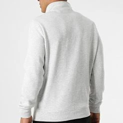 Le moins cher 🧨 Sweat Col Zippé Capuche Vintage Logo Embroidery M2011890A Gris Chiné de Superdry 🔥 -Superdry Soldes superdry 284860 M2011890A 5WB 20210920T150135 04