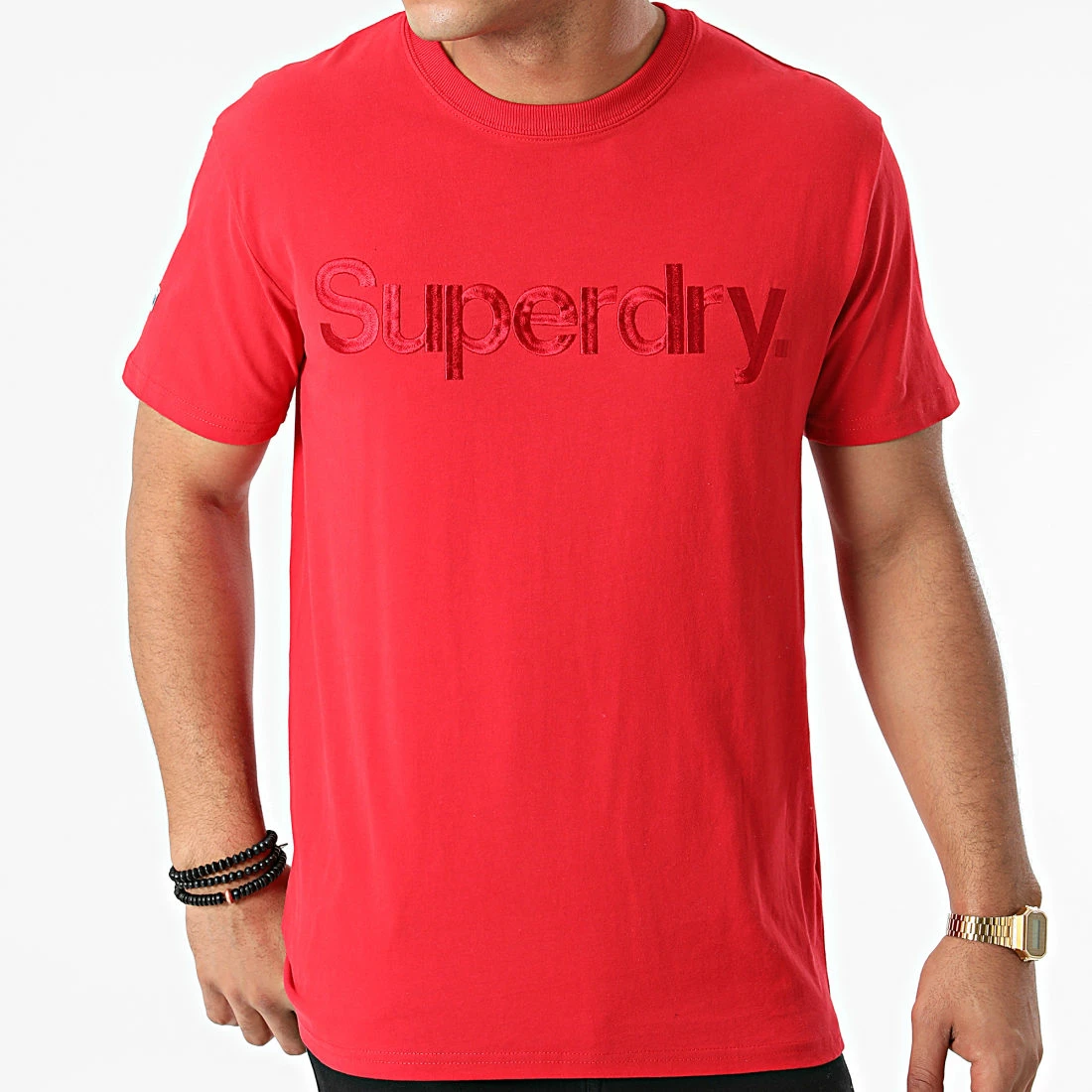 Bon marché 🛒 Tee 👕 Shirt M1011213A Rouge de Superdry ✔️ 5 Bon marché 🛒 Tee 👕 Shirt M1011213A Rouge de Superdry ✔️ – Image 3
