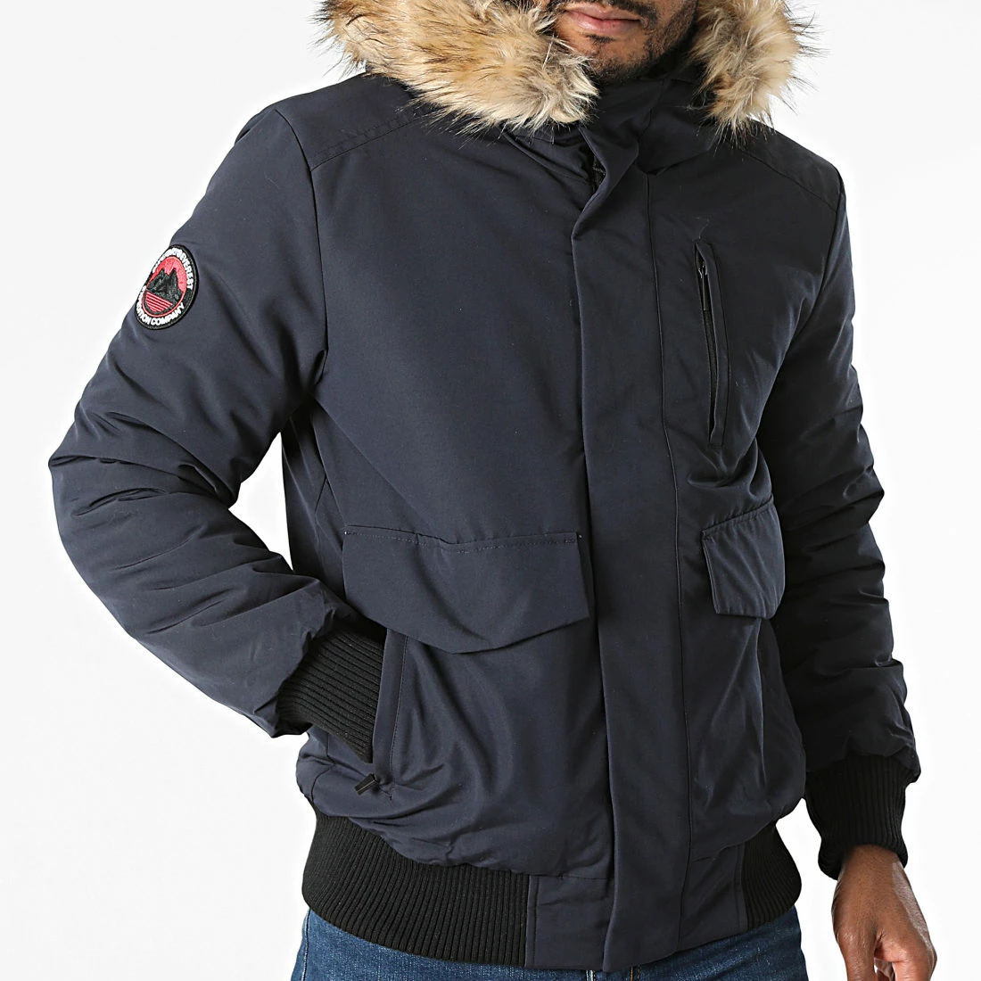 Meilleur prix 😍 Bomber Capuche Fourrure Everest M5011113A Bleu Marine de Superdry 🔔 3 Meilleur prix 😍 Bomber Capuche Fourrure Everest M5011113A Bleu Marine de Superdry 🔔