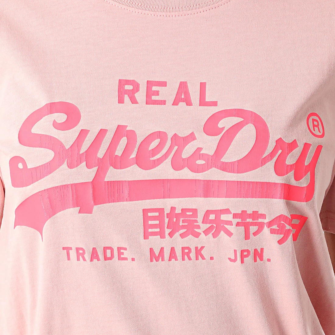 Le moins cher ✨ Tee 👕 Shirt Femme Vintage Label AC Rose de Superdry ❤️ 4 Le moins cher ✨ Tee 👕 Shirt Femme Vintage Label AC Rose de Superdry ❤️ – Image 2
