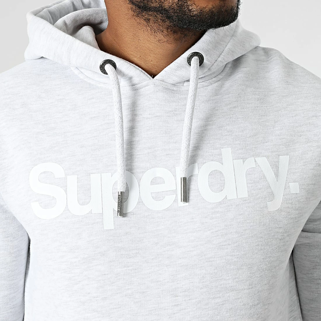 De gros ⌛ Sweat Capuche Classic M2011884A Gris Clair Chiné de Superdry 🌟 4 De gros ⌛ Sweat Capuche Classic M2011884A Gris Clair Chiné de Superdry 🌟 – Image 2