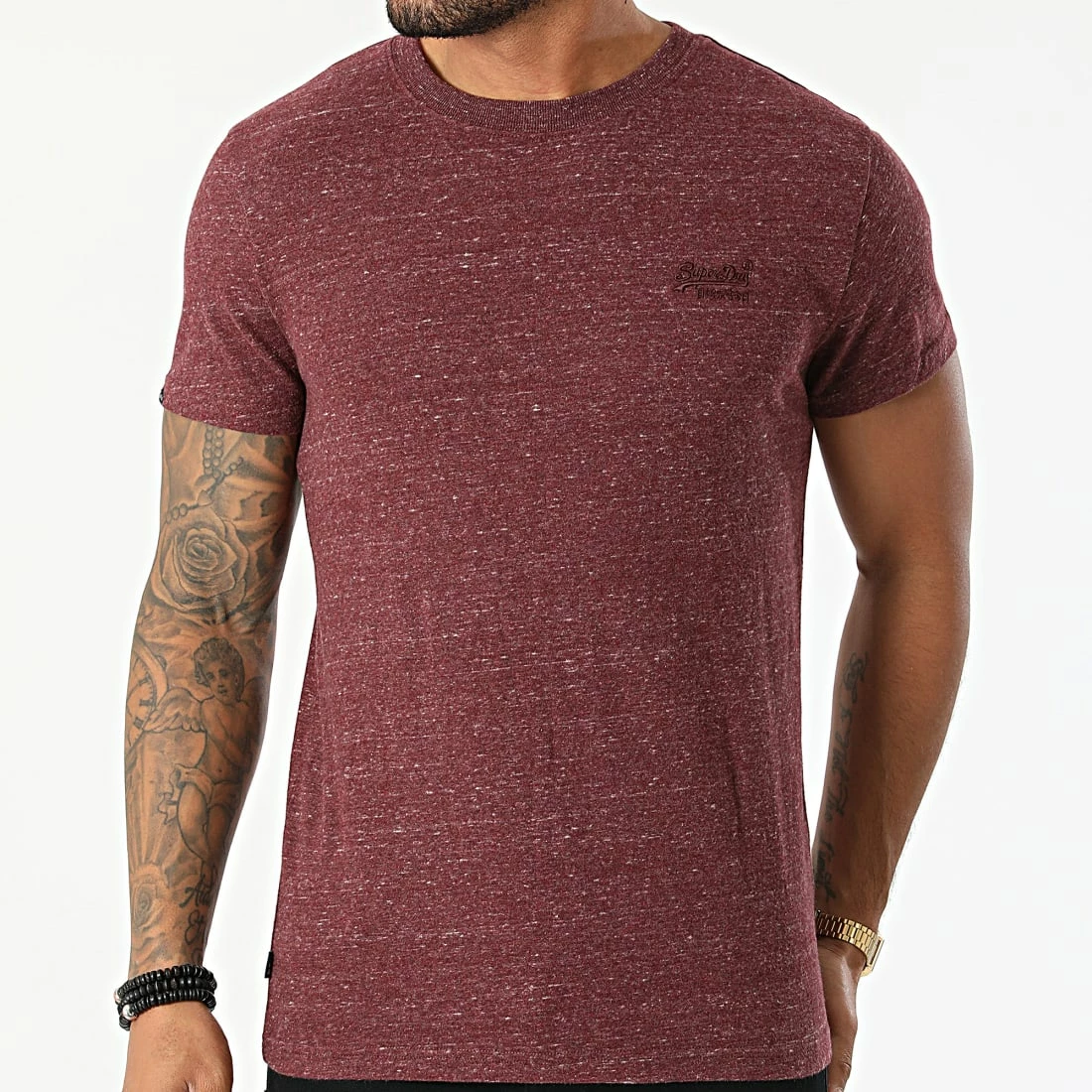 Meilleure affaire 🧨 Tee 👚 Shirt Vintage Logo Embroidery M1011245A Bordeaux Chiné de Superdry 🤩 5 Meilleure affaire 🧨 Tee 👚 Shirt Vintage Logo Embroidery M1011245A Bordeaux Chiné de Superdry 🤩 – Image 3