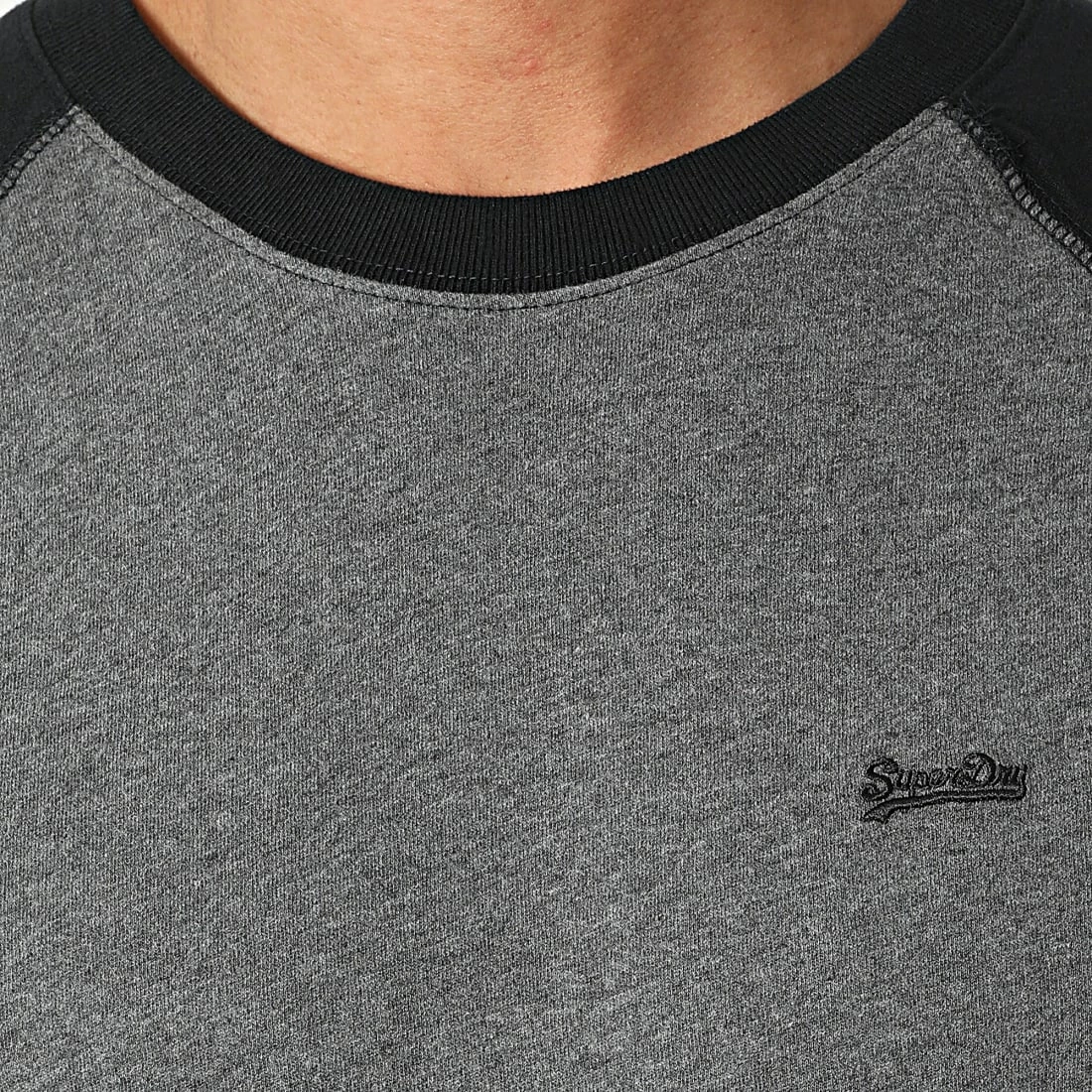 Remise 🧨 Tee 👕 Shirt Manches Longues M6010549A Gris Chiné Noir de Superdry 🥰 4 Remise 🧨 Tee 👕 Shirt Manches Longues M6010549A Gris Chiné Noir de Superdry 🥰 – Image 2