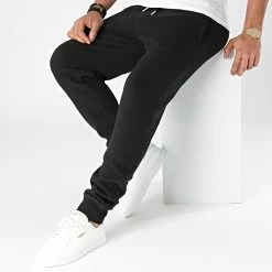 Budget 😍 Pantalon Jogging Vintage Logo Embroidery M7010797A Noir de Superdry ⌛ -Superdry Soldes superdry 290658 M7010797A 02A 20211103T160616 03