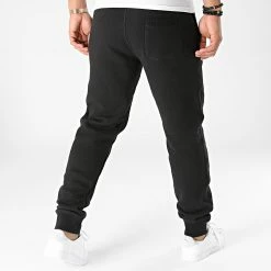 Budget 😍 Pantalon Jogging Vintage Logo Embroidery M7010797A Noir de Superdry ⌛ -Superdry Soldes superdry 290658 M7010797A 02A 20211103T160617 04