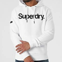 Bon marché ✨ Sweat Capuche M2011884A Blanc de Superdry 🎁 -Superdry Soldes superdry 291008 M2011884A 01C 20211108T161006 03