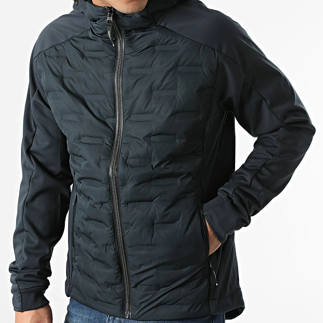Remise 🎉 Veste Zippée Capuche Mountain Hybrid M2011454A Bleu Marine de Superdry 🔔 5 Remise 🎉 Veste Zippée Capuche Mountain Hybrid M2011454A Bleu Marine de Superdry 🔔 – Image 3