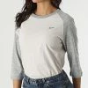 Bon marché 🧨 Tee 👕 Shirt Raglan Femme Vintage ⚾ Baseball Top Beige Chiné Gris Chiné de Superdry ✔️ -Superdry Soldes superdry 292857 W6011173A 6FN 20211228T142149 01