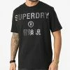Tout neuf 😀 Tee 👕 Shirt Corporate Logo Foil M1011253A Noir Argenté de Superdry 😍 -Superdry Soldes superdry 293705 M1011253A GI5 20211206T155240 01