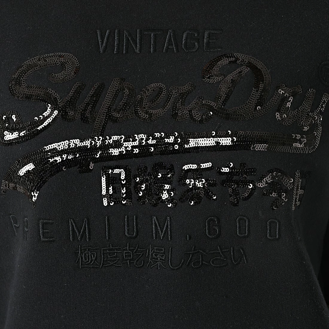 Coupon 👍 Sweat Crewneck Femme Vintage Logo Tonal W2011198A Bleu Marine de Superdry 👏 4 Coupon 👍 Sweat Crewneck Femme Vintage Logo Tonal W2011198A Bleu Marine de Superdry 👏 – Image 2