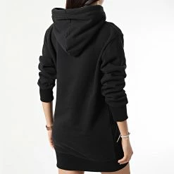 Meilleure affaire ❤️ Robe Sweat Capuche Femme Vintage Logo Embroidery W8011084A Noir de Superdry 🎁 -Superdry Soldes superdry 294018 W8011084A 02A 20211216T151341 04