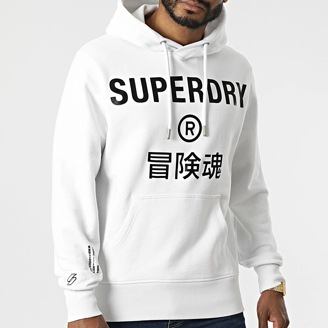 Meilleur prix 🔥 Sweat Capuche Corporate Logo Blanc de Superdry 👏 5 Meilleur prix 🔥 Sweat Capuche Corporate Logo Blanc de Superdry 👏 – Image 3