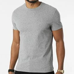 Promo ✨ Tee 👚 Shirt Vintage Logo Gris Chiné de Superdry ⭐