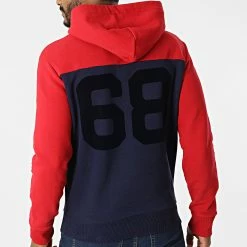 Grosses soldes 😉 Sweat Capuche College Vintage Logo Bleu Marine Rouge de Superdry 😉 -Superdry Soldes superdry 298319 M2011930A ADQ 20220124T155022 04