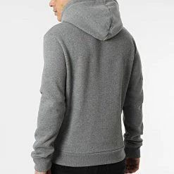Budget 😉 Sweat Capuche Vintage Logo Classic M2011822A Gris Chiné de Superdry 🔥 -Superdry Soldes superdry 300416 M2011822A 5XZ 20220202T160731 04