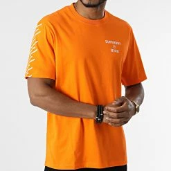 Nouveau 😍 Tee 👕 Shirt Code Core Sport M1011360B Orange de Superdry 👏 -Superdry Soldes superdry 301331 M1011360B 05M 20220225T141724 03