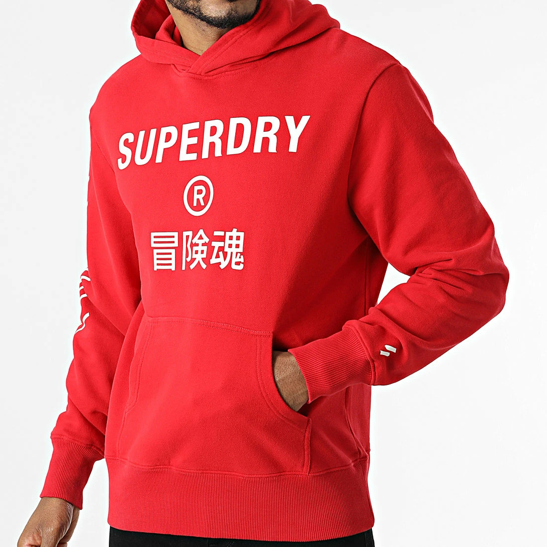 Coupon 🔔 Sweat Capuche Code Core Sport M2011899B Rouge de Superdry 👍 5 Coupon 🔔 Sweat Capuche Code Core Sport M2011899B Rouge de Superdry 👍 – Image 3
