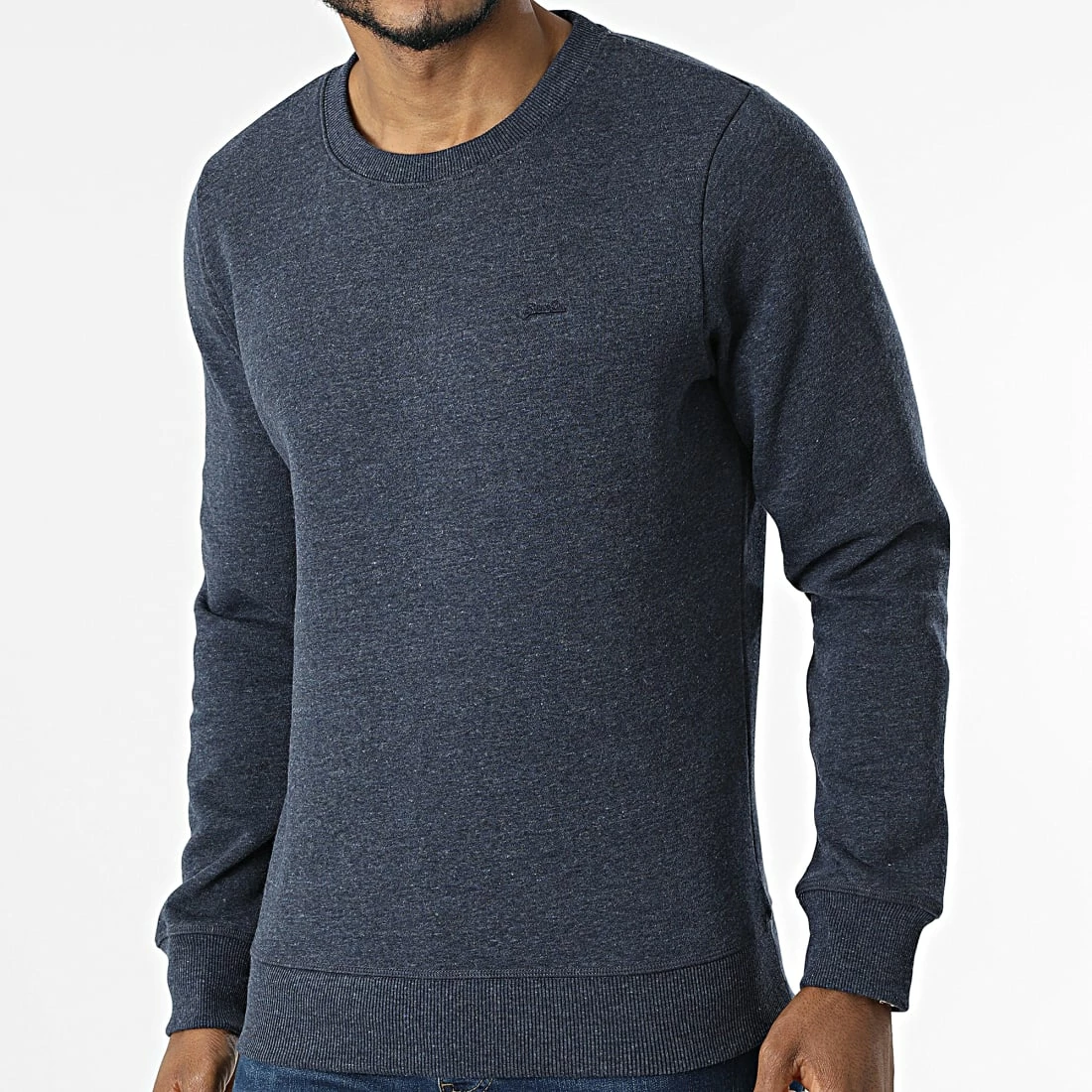 Acheter 🥰 Sweat Crewneck Vintage Logo Embroidery M2011949A Bleu Marine Chiné de Superdry 👍 3 Acheter 🥰 Sweat Crewneck Vintage Logo Embroidery M2011949A Bleu Marine Chiné de Superdry 👍