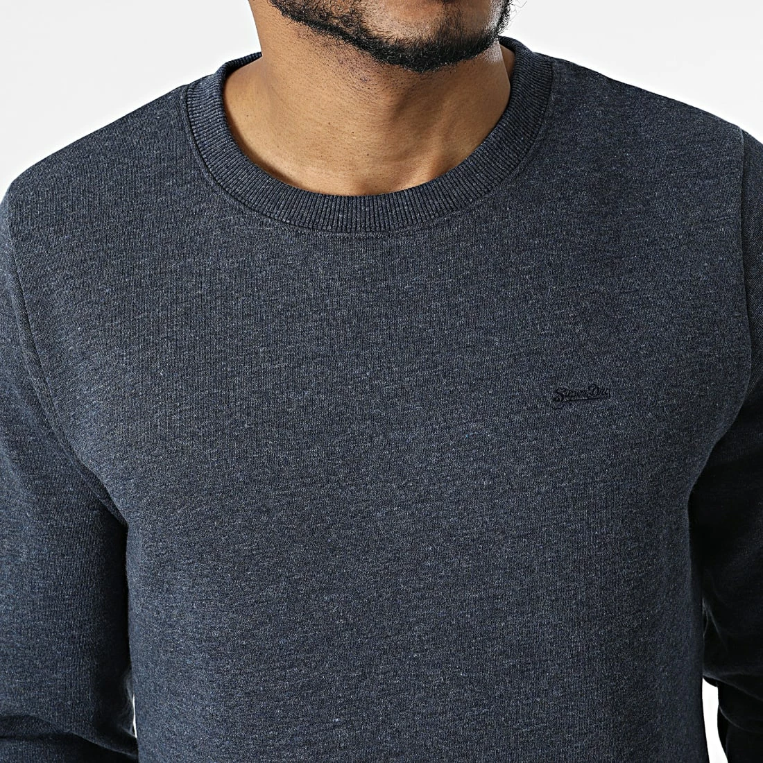 Acheter 🥰 Sweat Crewneck Vintage Logo Embroidery M2011949A Bleu Marine Chiné de Superdry 👍 4 Acheter 🥰 Sweat Crewneck Vintage Logo Embroidery M2011949A Bleu Marine Chiné de Superdry 👍 – Image 2