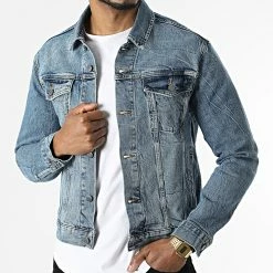 Budget 💯 Veste Jean Highwayman Trucker Bleu Denim de Superdry ⭐ 8 Budget 💯 Veste Jean Highwayman Trucker Bleu Denim de Superdry ⭐ -Superdry Soldes superdry 304009 M5011276A 5ZL 20220225T141501 03