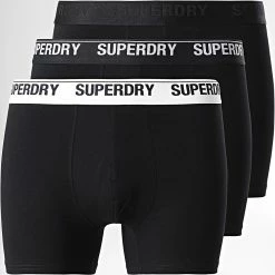 Meilleure vente ⌛ Lot De 3 Boxers Classic Noir de Superdry ❤️