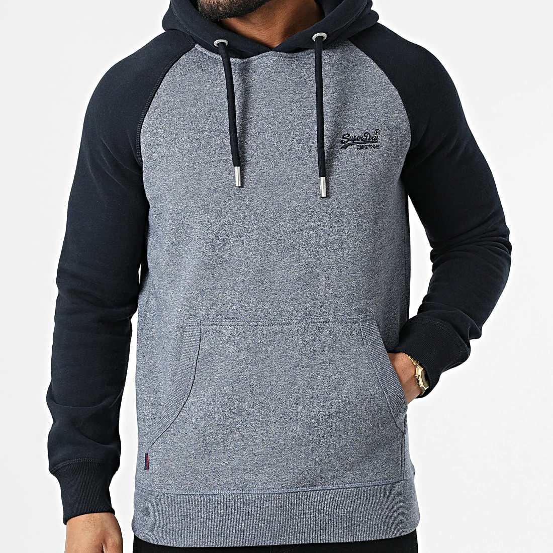 Le moins cher 🌟 Sweat Capuche Vintage Logo Embroidery M2011948 Bleu Marine Chiné de Superdry 🥰 5 Le moins cher 🌟 Sweat Capuche Vintage Logo Embroidery M2011948 Bleu Marine Chiné de Superdry 🥰 – Image 3