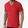 Budget 🧨 Tee 👚 Shirt Col V Vintage Logo Embroidery M1011170A Rouge de Superdry ⌛ -Superdry Soldes superdry 304027 M1011170A 6CY 20220224T133206 01