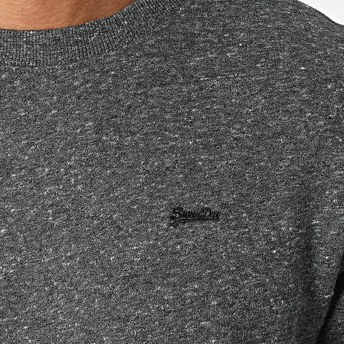 Meilleure vente 🛒 Sweat Crewneck Vintage Logo Embroidery M2011949A Gris Anthracite Chiné de Superdry ✨ 4 Meilleure vente 🛒 Sweat Crewneck Vintage Logo Embroidery M2011949A Gris Anthracite Chiné de Superdry ✨ – Image 2