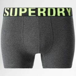 Sortie ⭐ Lot De 2 Boxers Classic Gris Chiné de Superdry ✔️ -Superdry Soldes superdry 308521 M3110340A 6PK 20220317T120550 03