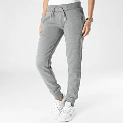 Bon marché 😉 Pantalon Jogging Femme Vintage Logo Gris Chiné de Superdry 🔥